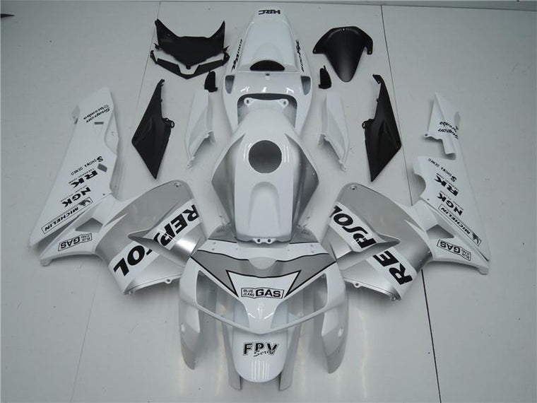 NT Aftermarket Injection ABS Plastic Fairing Kit Fit for CBR600RR 2005 2006 White Silver Black N001