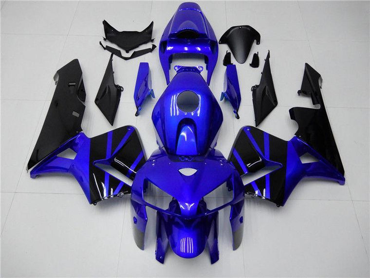 NT Fairing Fit for Honda 2005-2006 CBR600RR N012- Blue Black | ABS Injection, US Stock