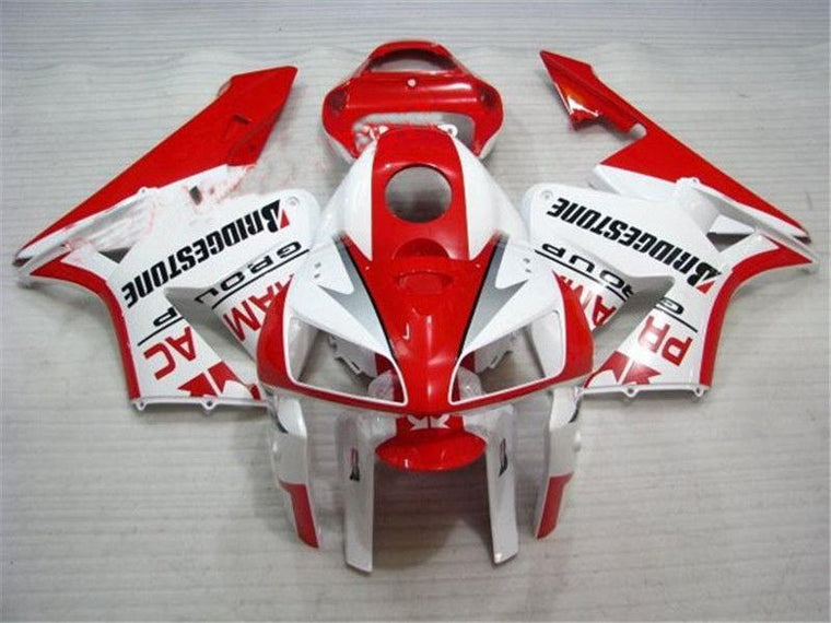 NT Fairing Fit for Honda 2005-2006 CBR600RR N066- Red White | ABS Injection, US Stock