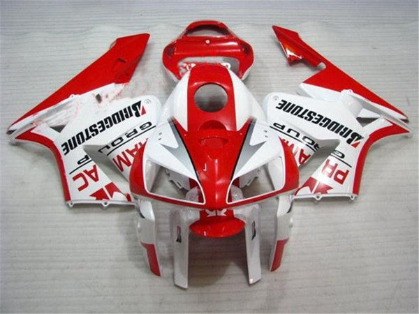 NT Aftermarket Injection ABS Plastic Fairing Kit Fit for CBR600RR 2005 2006 Red White N066