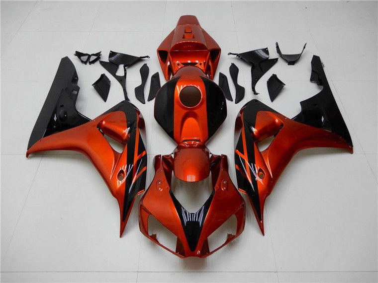 NT Fairing Fit for Honda 2006-2007 CBR1000RR N002- Orange Black | ABS Injection, US Stock