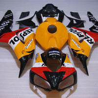 NT Aftermarket ABS Plastic Injection Fairing Kit Fit for CBR1000RR 2006-2007 Orange Black N052