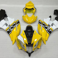US STOCK NT Aftermarket Injection ABS Plastic Fairing Fit for YZF R6 2006-2007 Yellow White Black N039 Available in CA