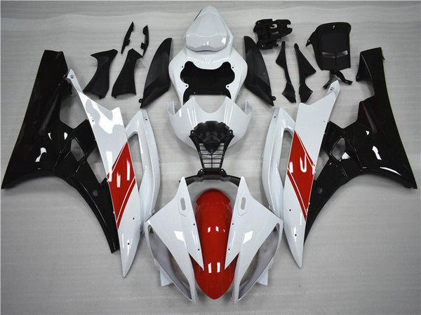 NT Aftermarket Injection ABS Plastic Fairing Fit for YZF R6 2006-2007 Red White Black N041