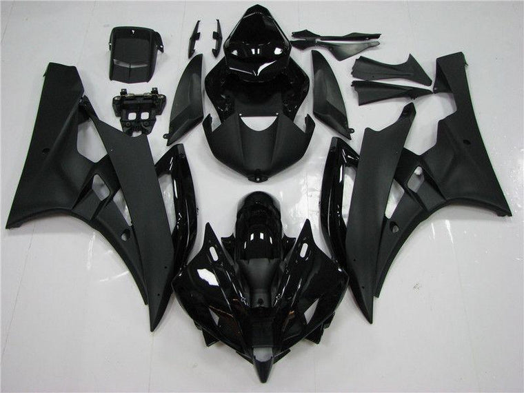 NT Aftermarket Injection ABS Plastic Fairing Fit for YZF R6 2006-2007 Black N048