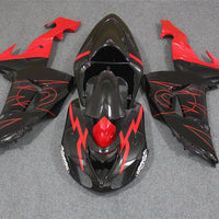 NT Aftermarket Injection ABS Plastic Fairing Fit for ZX10R 2006-2007 Black Red N013