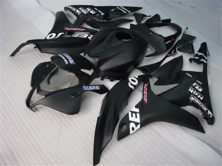 NT Aftermarket Injection ABS Plastic Fairing Fit for CBR600RR 2007-2008 Black N014