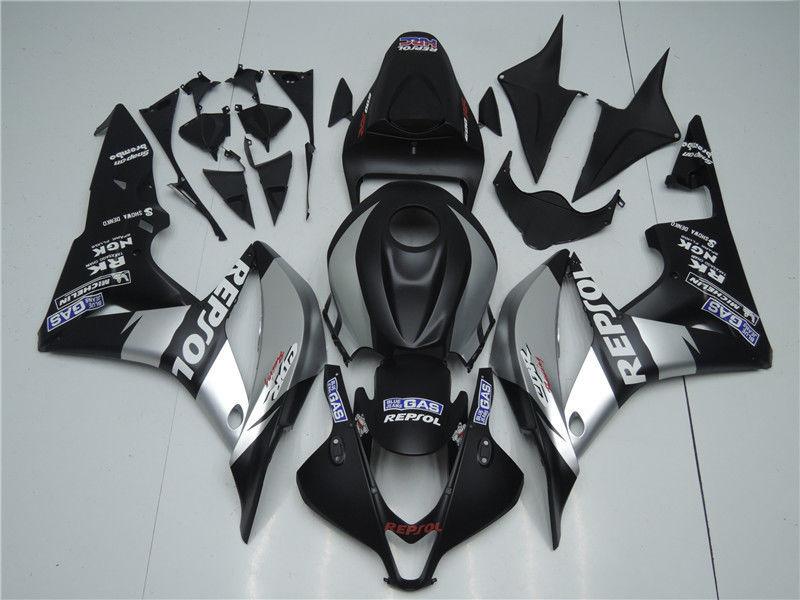 NT Fairing Fit for Honda 2007-2008 CBR600RR N062- Silver Black | ABS Injection