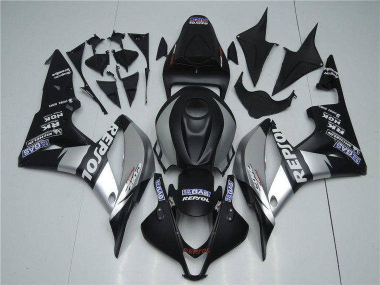 NT Fairing Fit for Honda 2007-2008 CBR600RR N062- Silver Black | ABS Injection