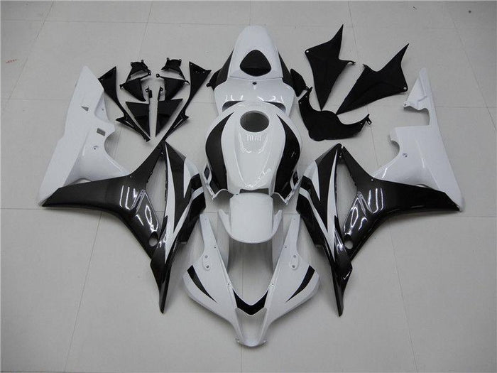 NT Aftermarket Injection ABS Plastic Fairing Fit for CBR600RR 2007-2008 White Black N072
