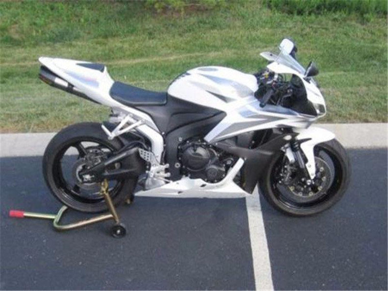 NT Fairing Fit for Honda 2007-2008 CBR600RR N082- White Black Silver | ABS Injection