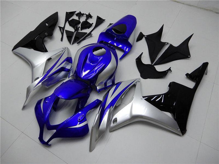 NT Fairing Fit for Honda 2007-2008 CBR600RR N084- Blue Silver Black | ABS Injection