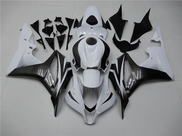 US STOCK NT Aftermarket Injection ABS Plastic Fairing Fit for CBR600RR 2007-2008 White Gray Black N085 Available in CA