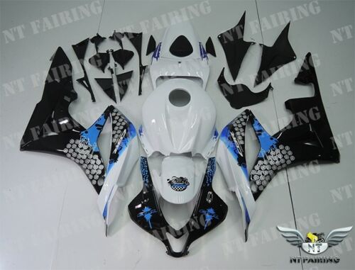 NT Fairing Fit for Honda 2007-2008 CBR600RR N059- Black White Blue | ABS Injection, US Stock