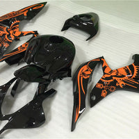 NT Aftermarket Injection ABS Plastic Fairing Fit for CBR600RR 2007-2008 Orange Black N081