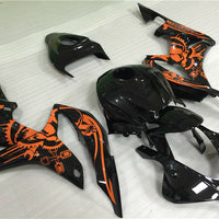 NT Aftermarket Injection ABS Plastic Fairing Fit for CBR600RR 2007-2008 Orange Black N081