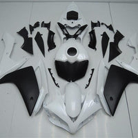 US STOCK NT Aftermarket Injection ABS Plastic Fairing Fit for YZF R1 2007-2008 White Black N030 Available in CA