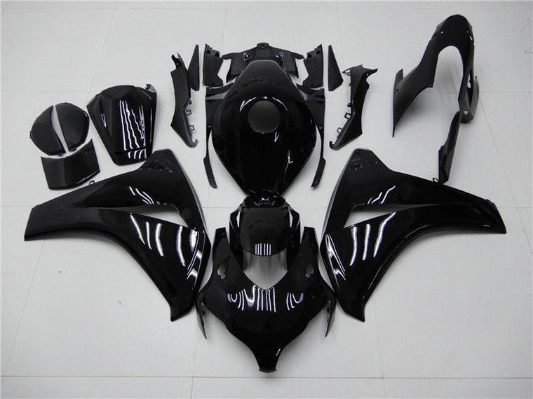 US STOCK NT Aftermarket Injection ABS Plastic Fairing Fit for CBR1000RR 2008-2011 Glossy Black N005 Available in CA
