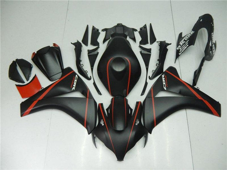 NT Fairing Fit for Honda 2008-2011 CBR1000RR N088- Matte Black Red | ABS Injection, US Stock