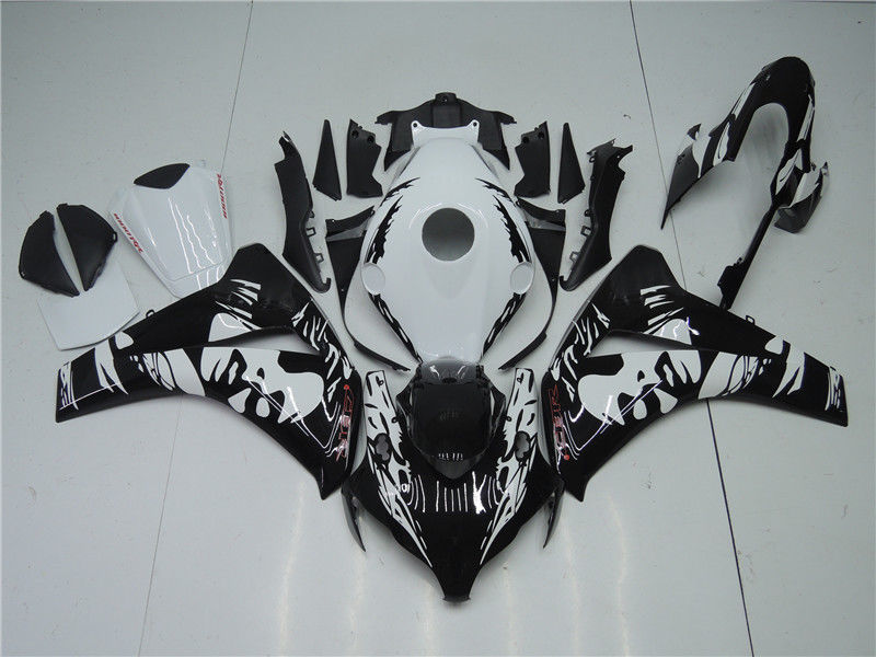 NT Fairing Fit for Honda 2008-2011 CBR1000RR N084- Black White | ABS Injection, US Stock