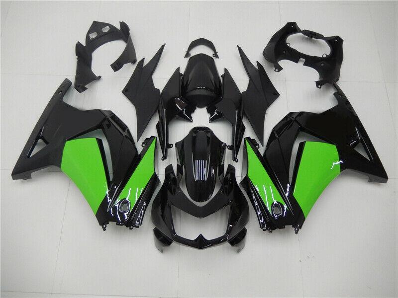 NT Fairing Fit for Kawasaki 2008-2012 EX250 N006- Black Green | ABS Injection