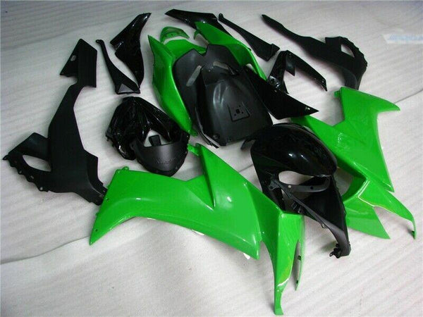 NT Aftermarket Injection ABS Plastic Fairing Fit for ZX10R 2008-2010 Black Green N004