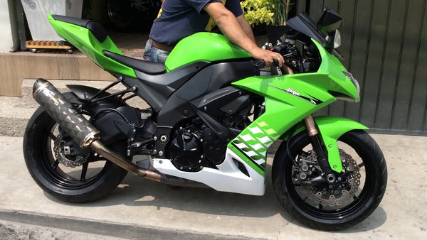NT Aftermarket Injection ABS Plastic Fairing Fit for ZX10R 2008-2010 Green White Black N0001
