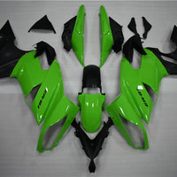 NT Aftermarket ABS Plastic Fairing Fit for EX650R 2009-2011 Green Black N003