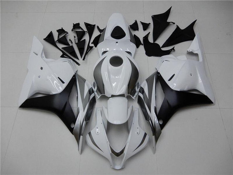 US STOCK NT Aftermarket Injection ABS Plastic Fairing Fit for CBR600RR 2009-2012 White Silver Black N015 Available in CA
