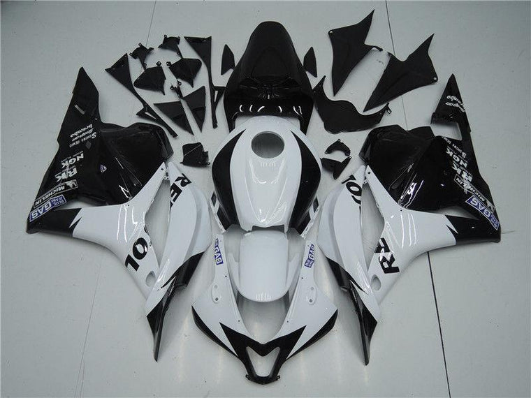 US STOCK NT Aftermarket Injection ABS Plastic Fairing Fit for CBR600RR 2009-2012 White Black N019 Available in CA