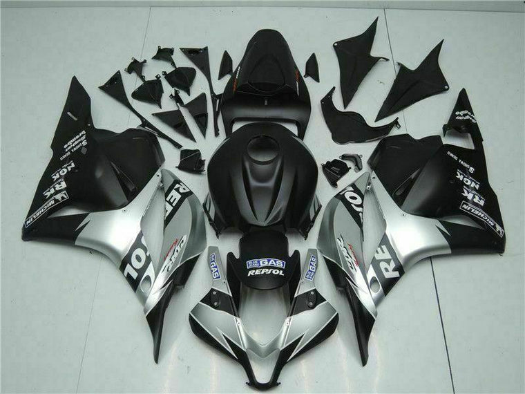 NT Fairing Fit for Honda 2009-2012 CBR600RR N020- Silver Black | ABS Injection