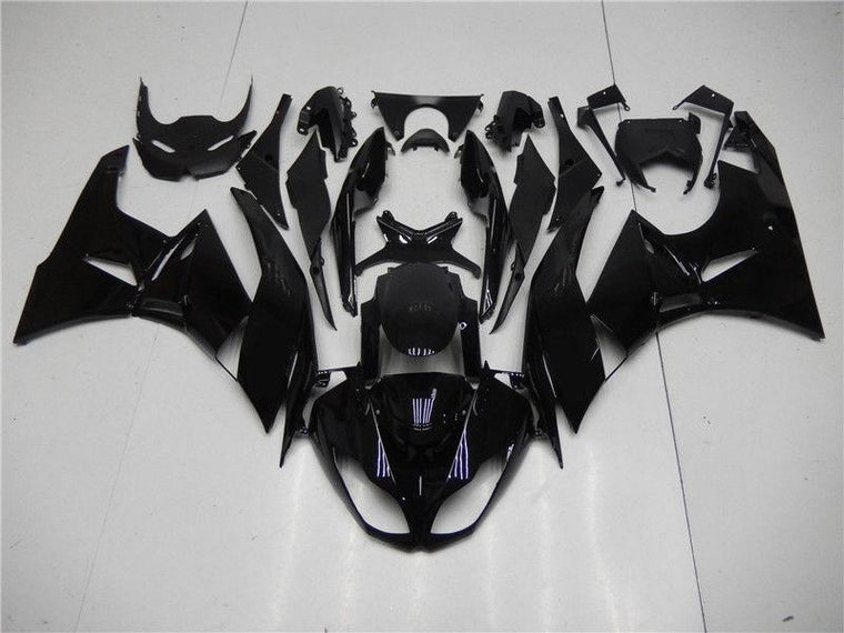 NT Fairing Fit for Kawasaki 2009-2012 ZX-6R N003- Glossy Black | ABS Injection, US Stock