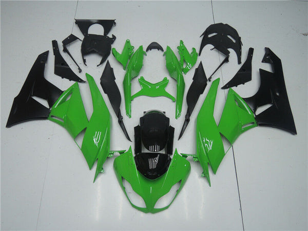 NT Aftermarket Injection ABS Plastic Fairing Fit for ZX6R 636 2009-2012 Green Black N004