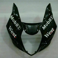MS Injection New White Black Set Fairing Fit for  2003-2004 GSXR 1000 p037