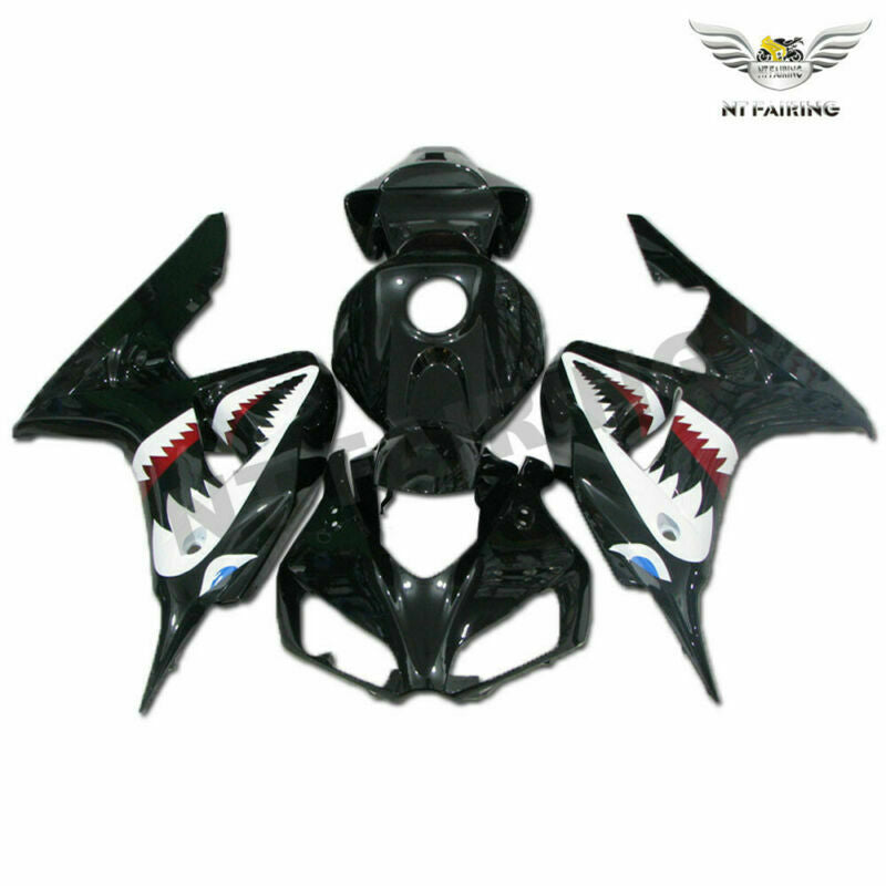 NT Fairing Fit for Honda 2006-2007 CBR1000RR N081- Black Shark | ABS Injection