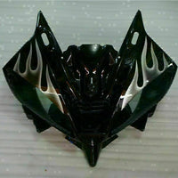 MS Injection Silver Flame Black Fairing Fit for Yamaha 2006-2007 YZF R6 g035
