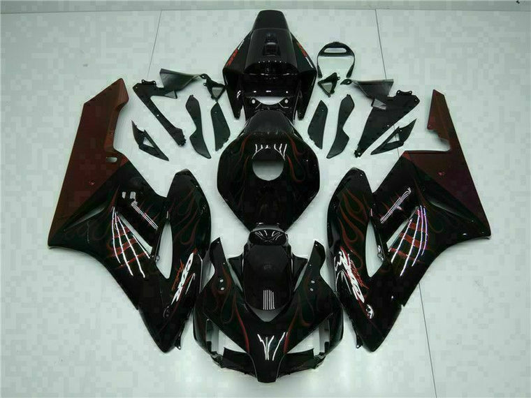 NT Fairing Fit for Honda 2004-2005 CBR1000RR U0120- Red Flame | ABS Injection