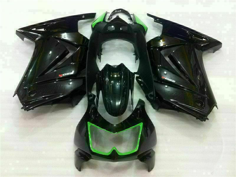 NT Fairing Fit for Kawasaki 2008-2012 EX250 T016- 250r Black | ABS Injection