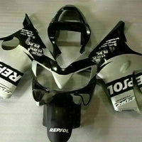 MS Injection Black Silver Fairing Plastic Fit for Honda 2001-2003 CBR600 F4I u035