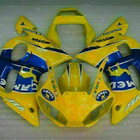 MS Injection Yellow Blue Plastic Fairing Fit for Yamaha 1998-2002 YZF R6 g013