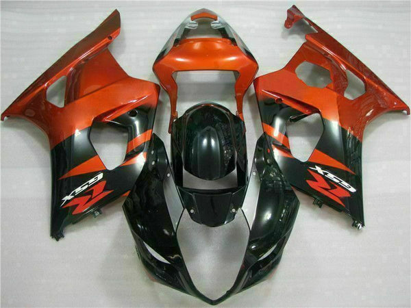 MS Injection Plastic Brown Black Fairing Fit for  2003-2004 GSXR 1000 r050