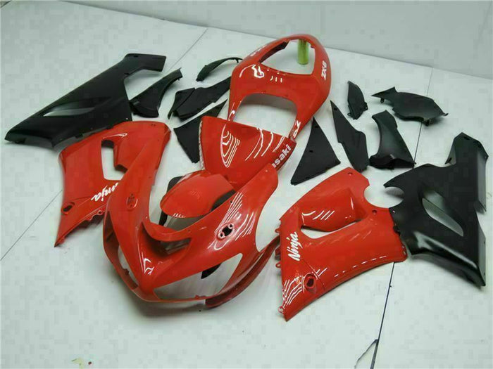 Fit for  Ninja 2005-2006 ZX6R 636 Red New Injection Fairing Kit t011-T