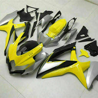 MSB Injection Mold Yellow Fairing Set Fit for  2008-2010 GSXR 600 750 o017