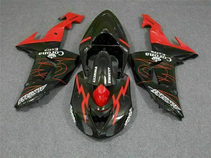 MSA Fit for  Ninja 2006 2007 ZX10R With Seat Cowl Injection Fairing kt020
