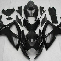 MSB Injection Black Plastic Fairing Fit for  2006 2007 GSXR 600 750 n0100