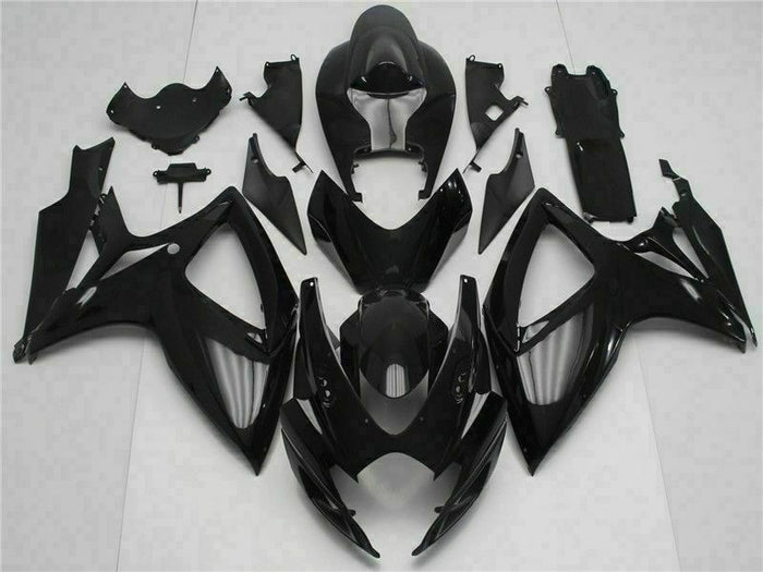 MSB Injection Black Plastic Fairing Fit for  2006 2007 GSXR 600 750 n0100