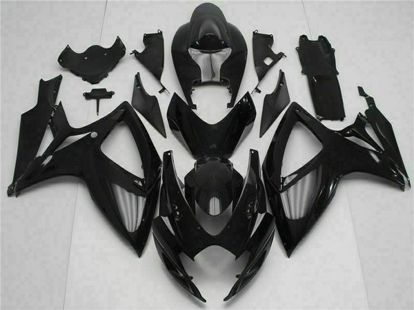 MSB Injection Black Plastic Fairing Fit for  2006 2007 GSXR 600 750 n0100