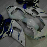 MS Injection Mold White Blue ABS Fairing Fit for Yamaha 1998-2002 YZF R6 g018