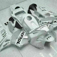 MSA Injection Mold White Silver Fairing Fit for Honda 2003-2004 CBR600RR u082