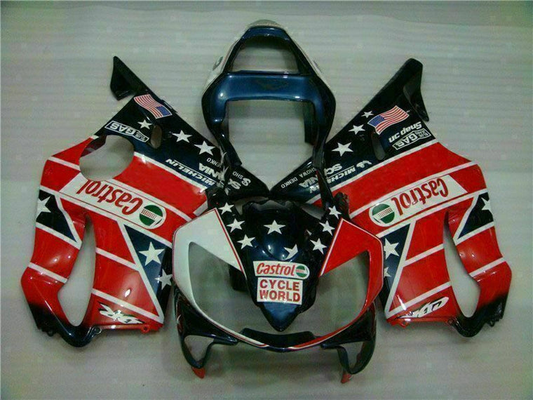 NT Fairing Fit for Honda 2001-2003 CBR600 F4i U025- Red White | ABS Injection